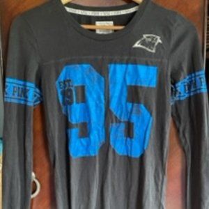Victoria's Secret PINK NFL Carolina Panthers Shirt Size Small